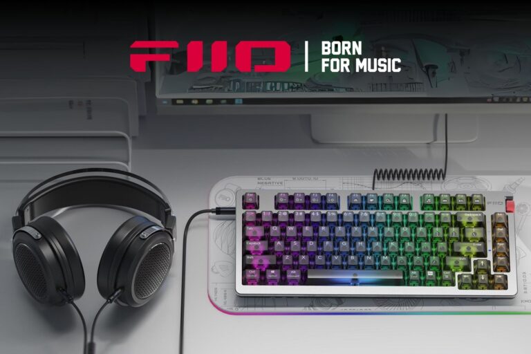 FiiO’s mechanical keyboard for audiophiles features in-developed DACs and headphone amps