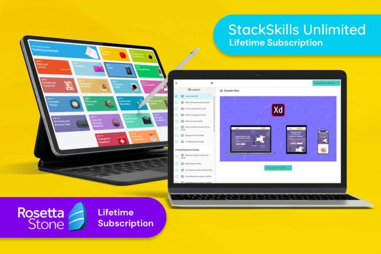 A reward thought for curious minds: Give them lifetime access to Rosetta Stone and StackSkills unlimited for beneath $160