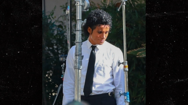 Michael Jackson’s Nephew Jaafar In Entire Costume As King of Pop On Biopic Set