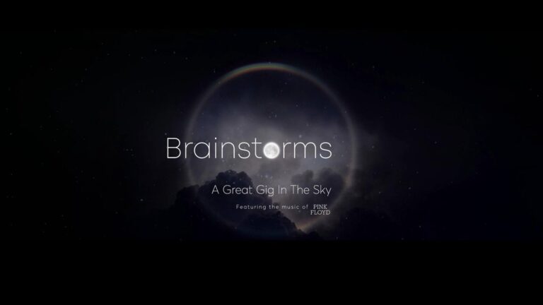 Artwork, meets brain waves, fulfills Pink Floyd at Brainstorms in London.